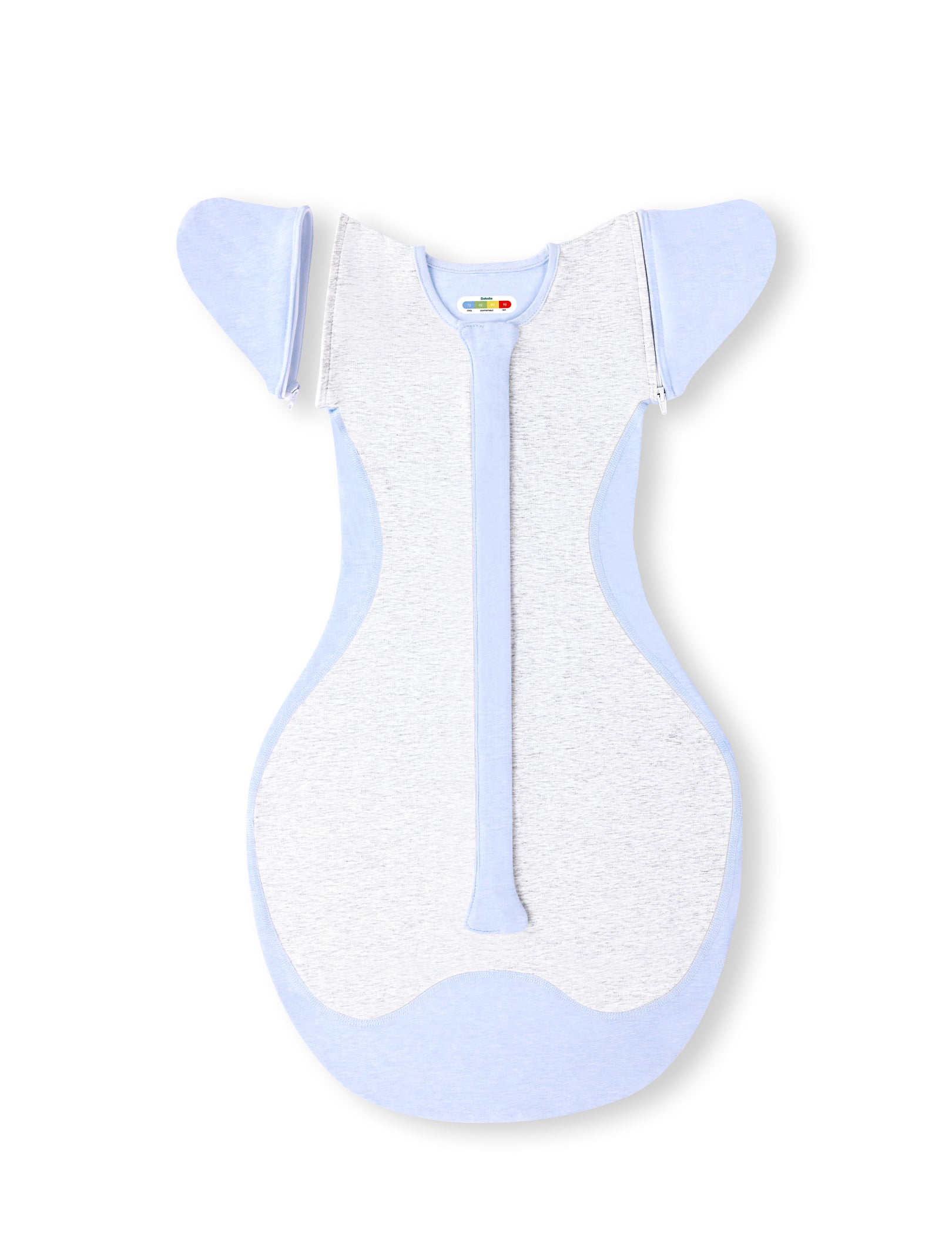 Babelio Baby Swaddle with Temp-Sensing & Detachable Sleeves (3-6 M)