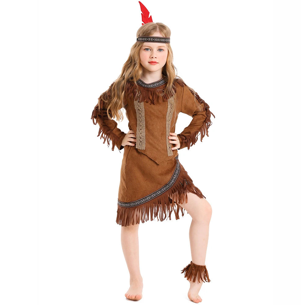 Tiny Cuddling Native American Chief Costume for Girls | 2024 Halloween Costume