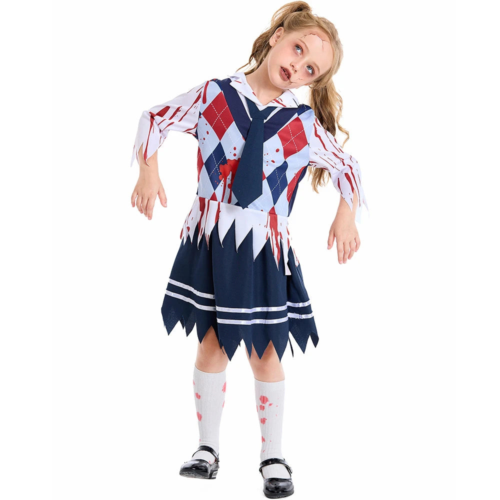 Tiny Cuddling Bloodstained Student Uniform Set | 2024 Halloween Costume