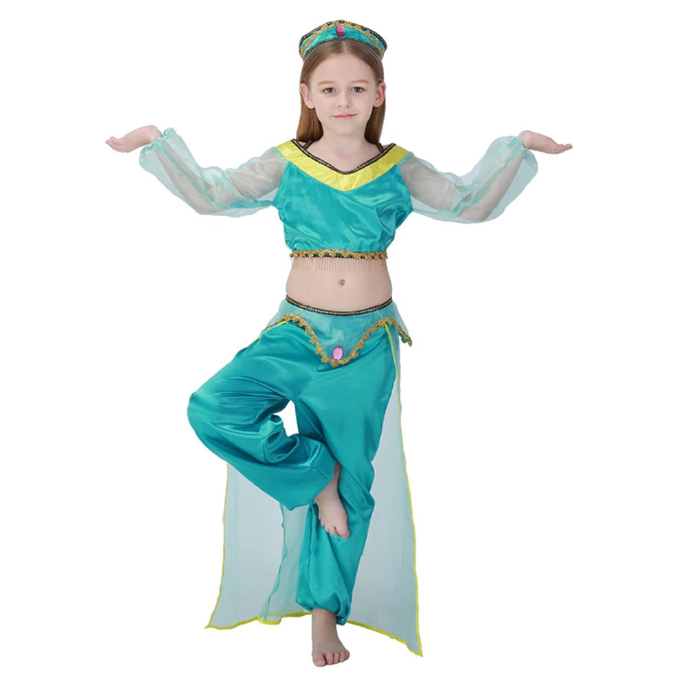 Tiny Cuddling Indian Dance Jasmine Princess Dress | 2024 Halloween Costume