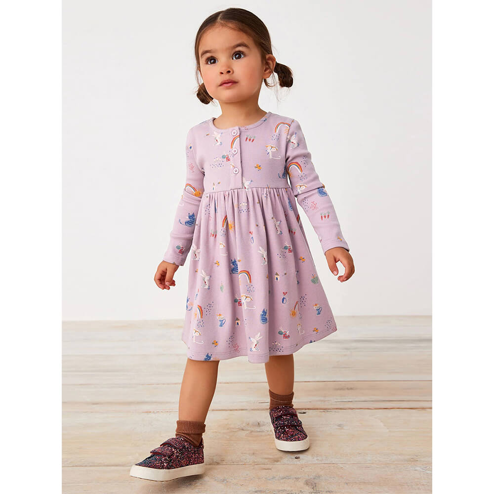 Autumn European-Style Long-Sleeve Dress for Girls -  Tiny Cuddling 2023 Collection