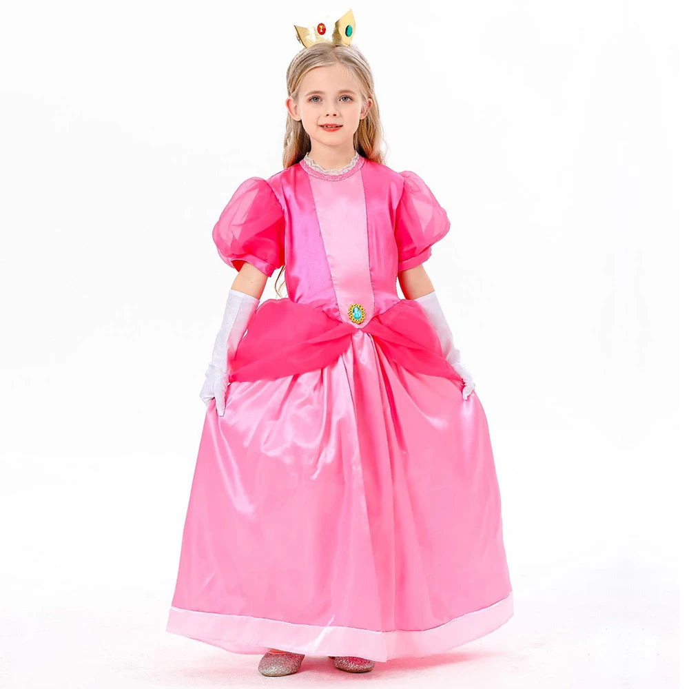 Tiny Cuddling Peach Princess Dress | 2024 Halloween Costume