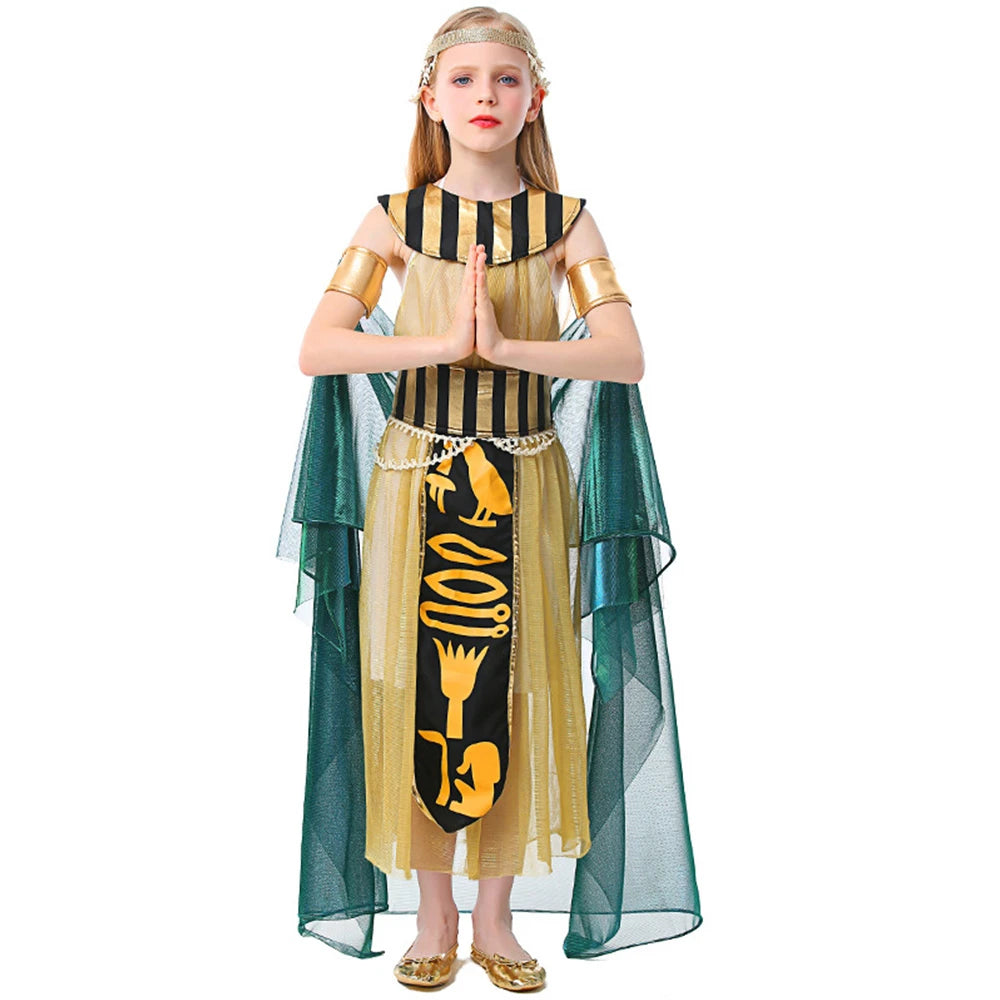 Tiny Cuddling Egyptian Pharaoh Costume for Girls | 2024 Halloween Costume