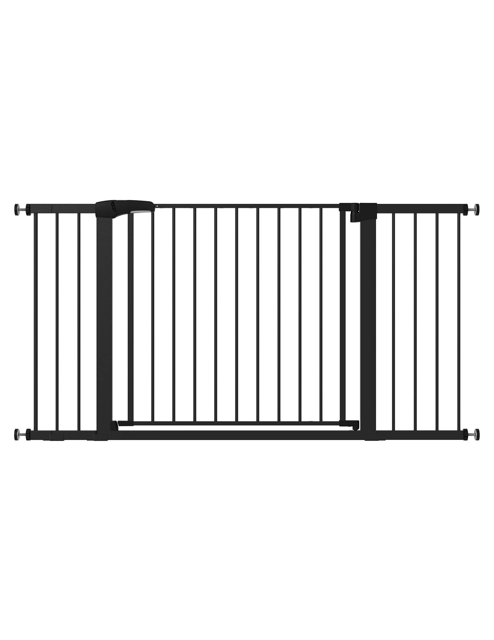 BABELIO 36-57" Auto-Close Baby and Pet Gate, Large Walk-Through, Pressure-Mounted Safety Gate