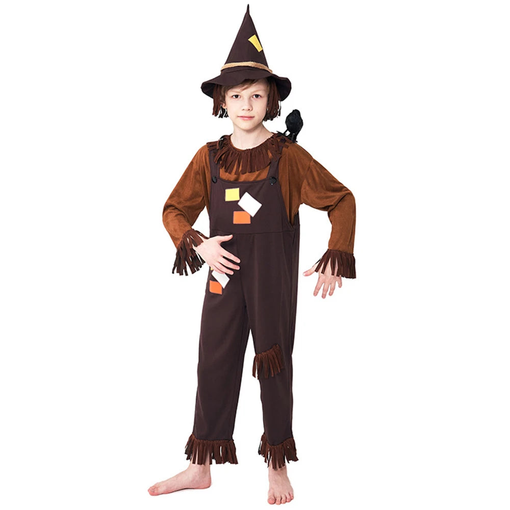 Tiny Cuddling Brown Scarecrow Costume for Kids | 2024 Halloween Costume