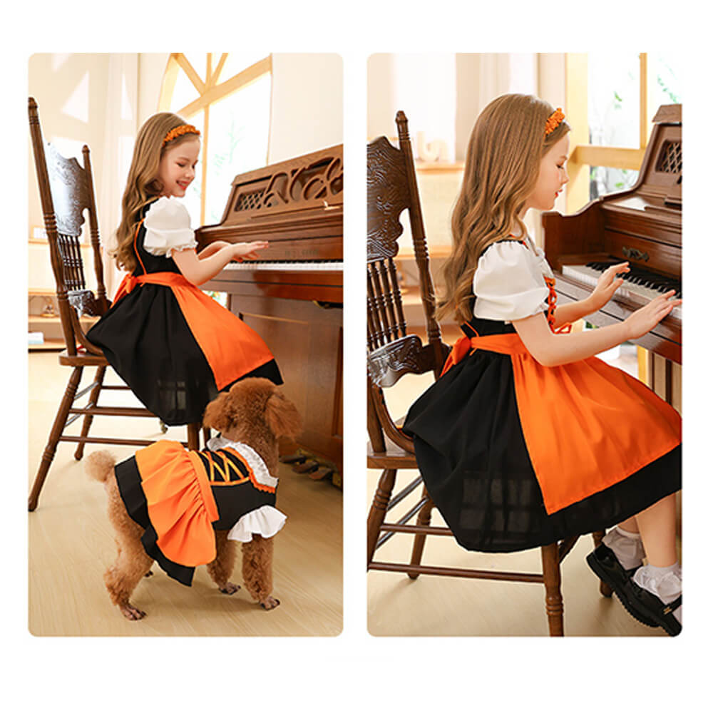 Tiny Cuddling Girls' Oktoberfest Costume Dress – Halloween Cosplay Outfit