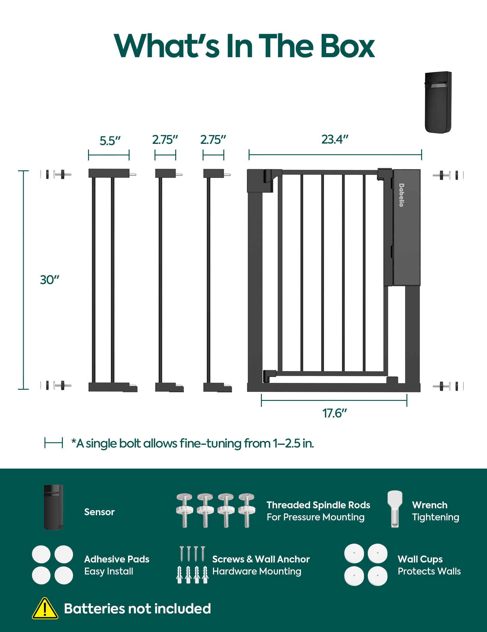 Sensepass | Smart Baby Gate with Infrared Auto-Unlock & Alarm