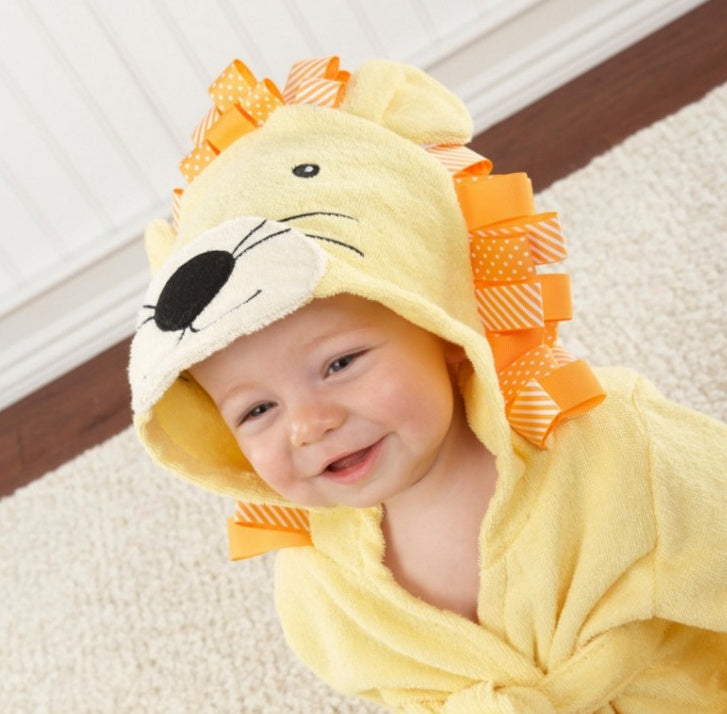 Tiny Cuddling Cartoon Cute Animal Modeling Baby Bath Towels | Baby Bathrobes Cotton Children's Bathrobes Baby Hooded