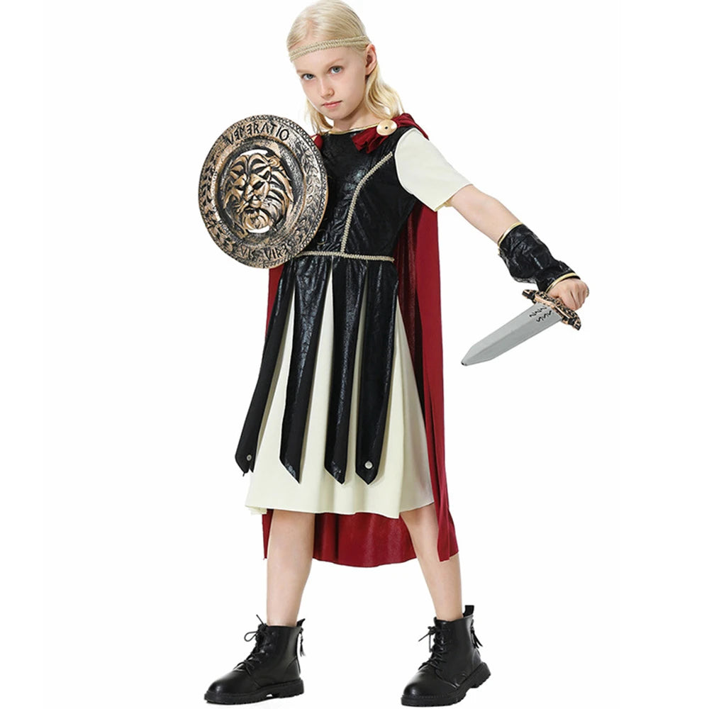 Tiny Cuddling Roman Gladiator Family Matching Costume | 2024 Halloween Costume