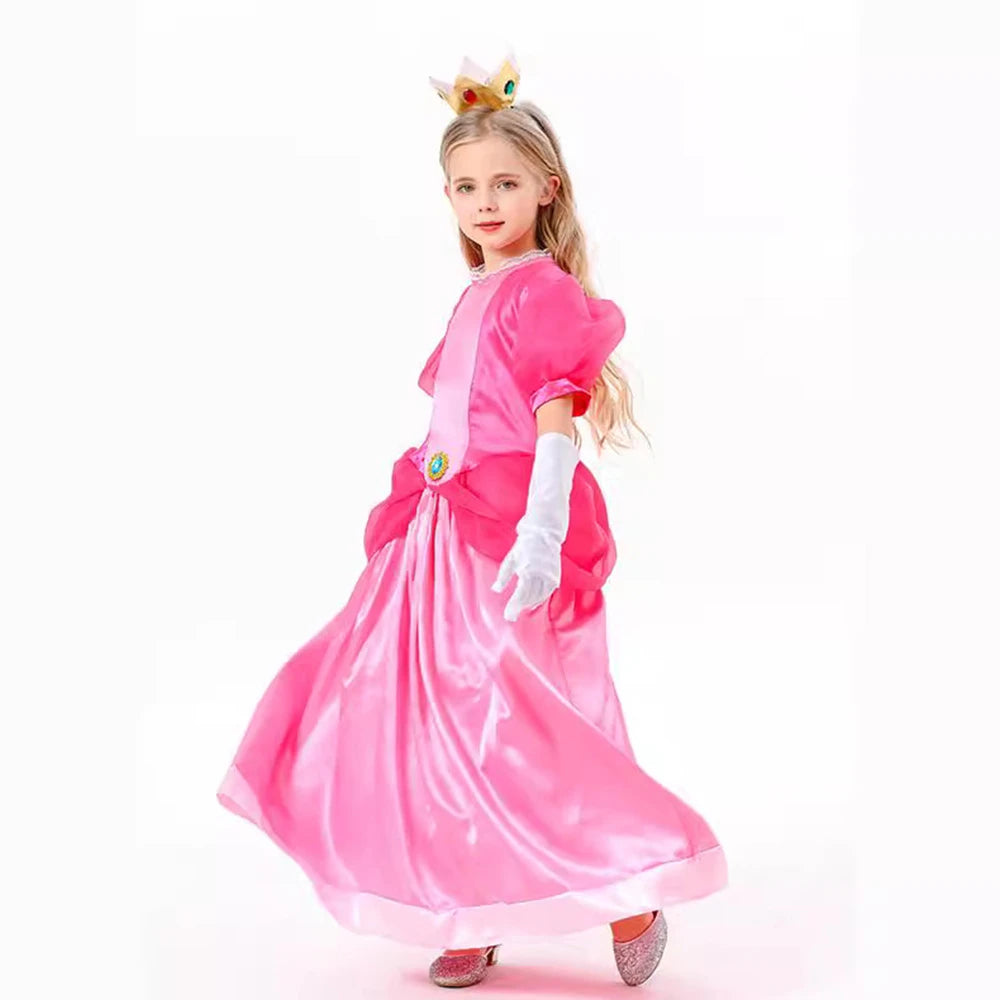 Tiny Cuddling Peach Princess Dress | 2024 Halloween Costume