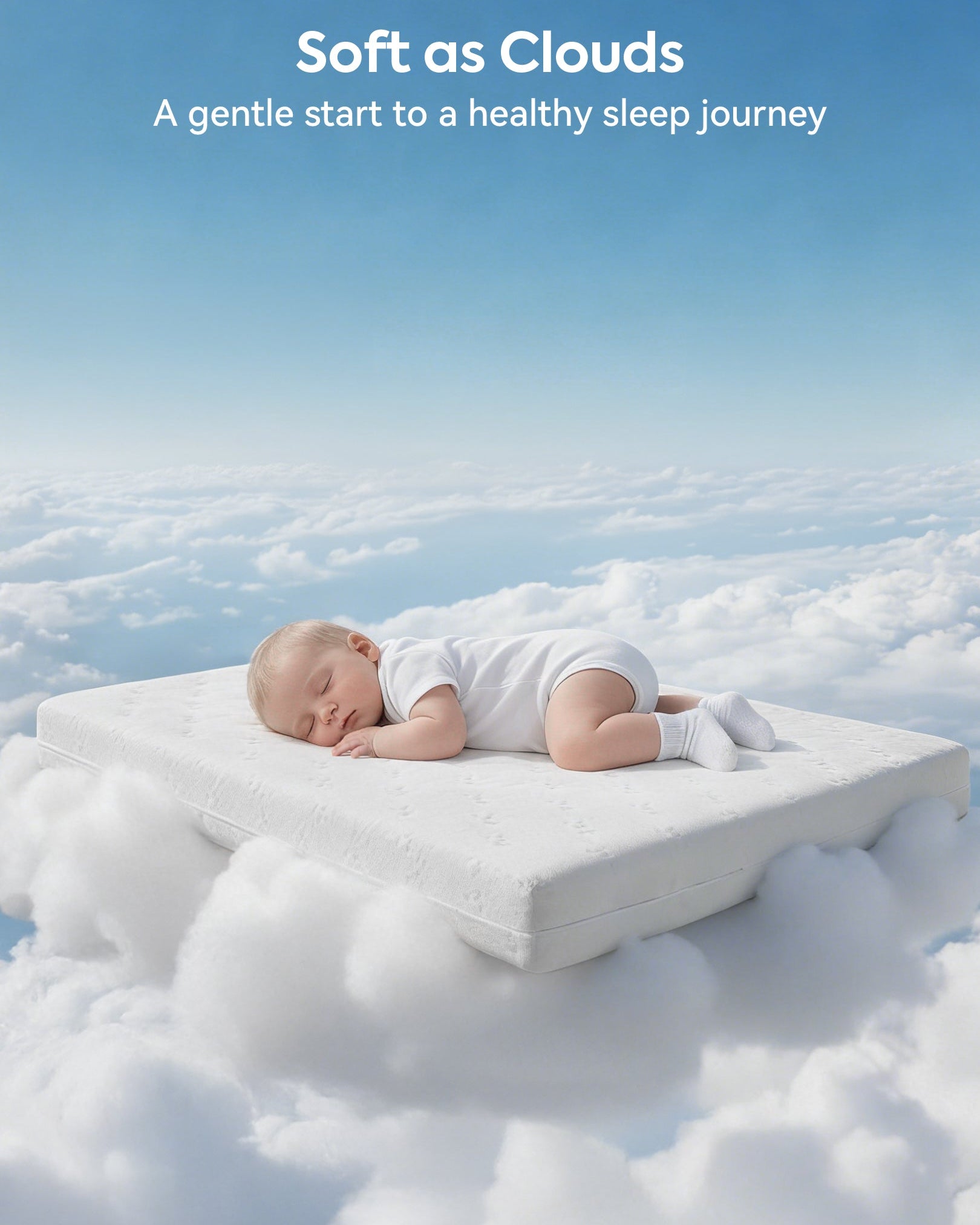 Cloud 1 | Dual-Sided Breathable Crib & Toddler Mattress Memory Foam