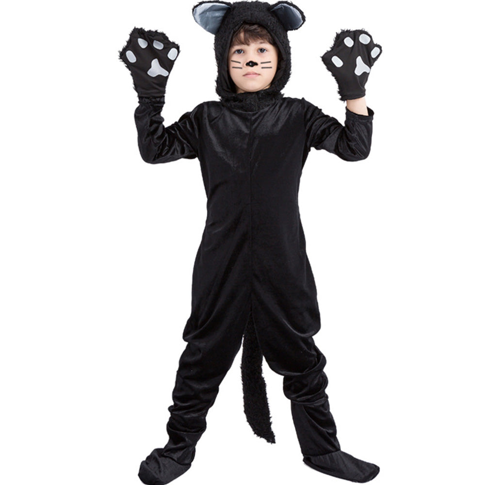 Tiny Cuddling Kids Black Cat Costume – Perfect for Halloween and Dress-Up