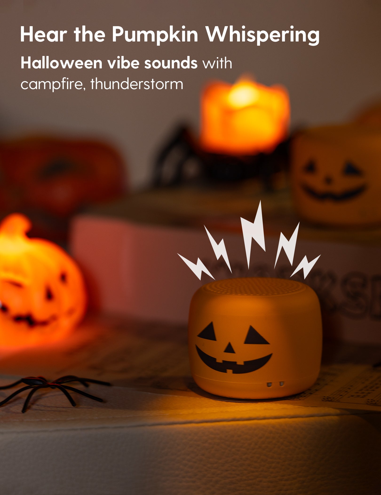 Babelio Mini Portable White Noise Machine | New Halloween Special edition