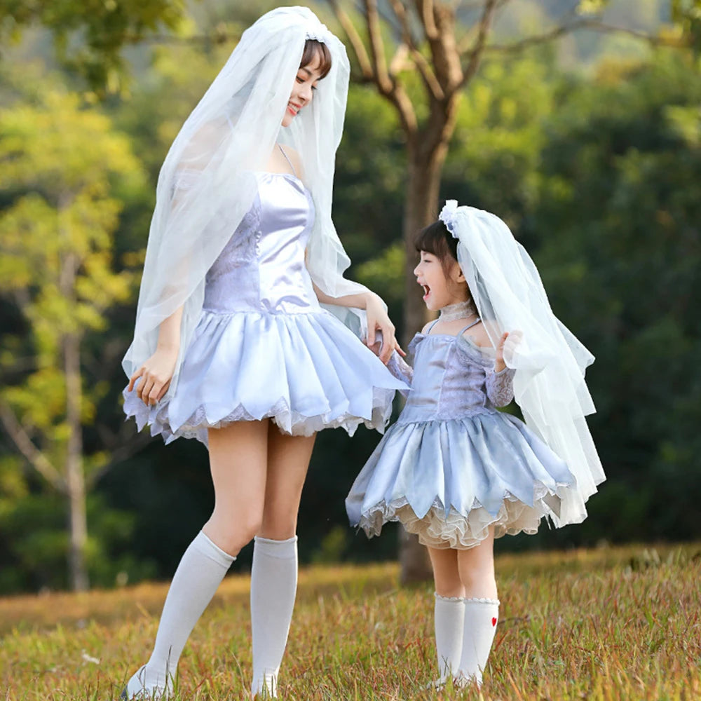 Tiny Cuddling Unique Bridal Veil Cosplay Costume | 2024 Halloween Costume