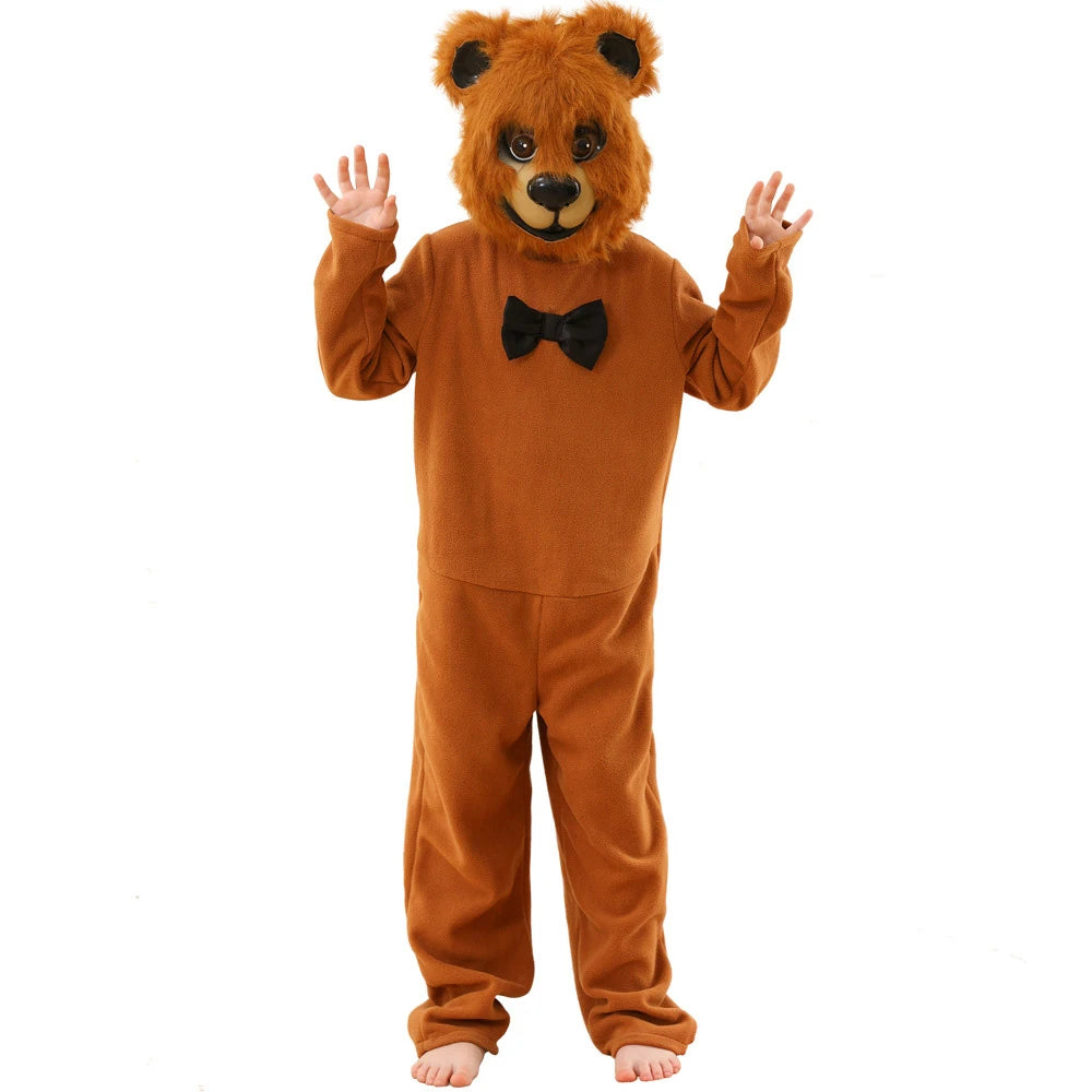 Tiny Cuddling Family Brown Bear Party Costume for Kids & Dogs | 2024 Halloween Costume