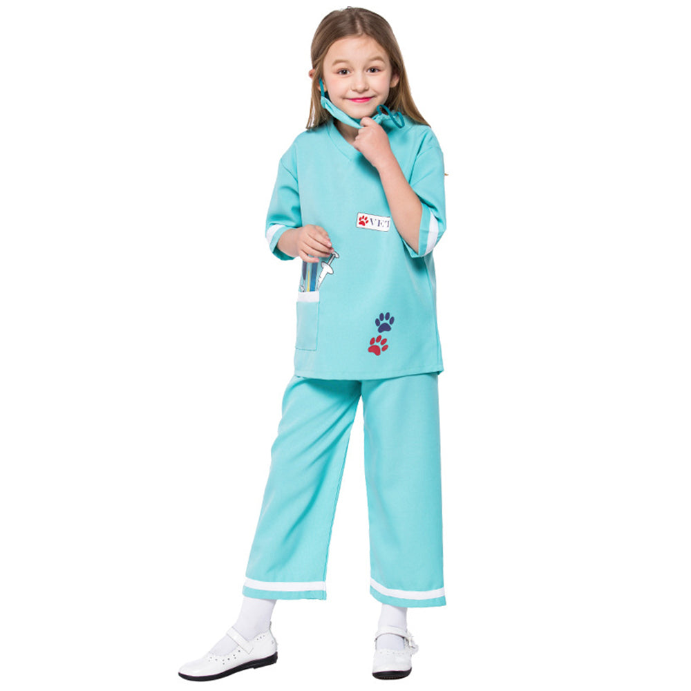 Tiny Cuddling Children's Vet Costume - Perfect for Role Play, Halloween, and School Performances