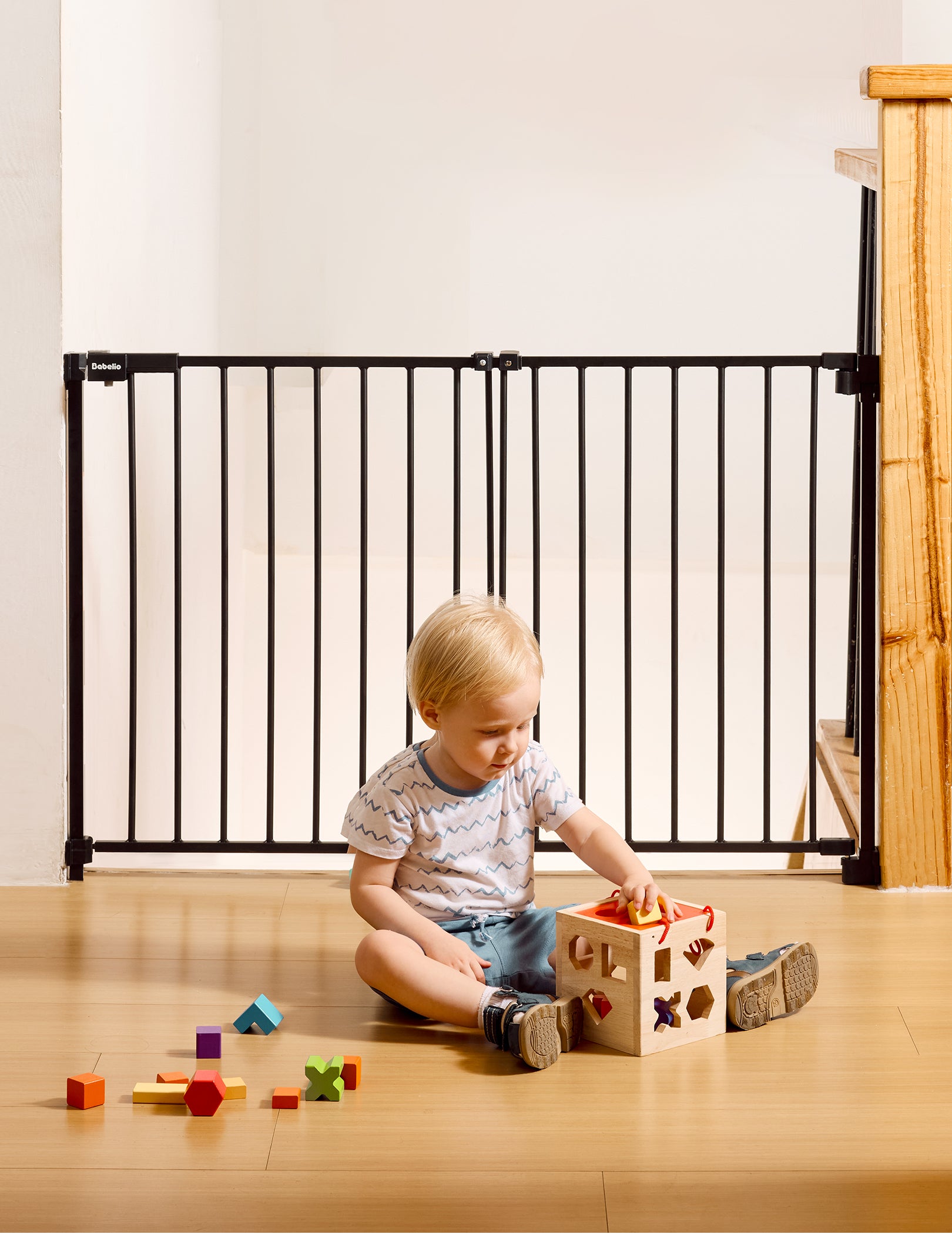 Babelio 29-43"W Baby&Dog Gate for Stairs and Doorways | Boundless