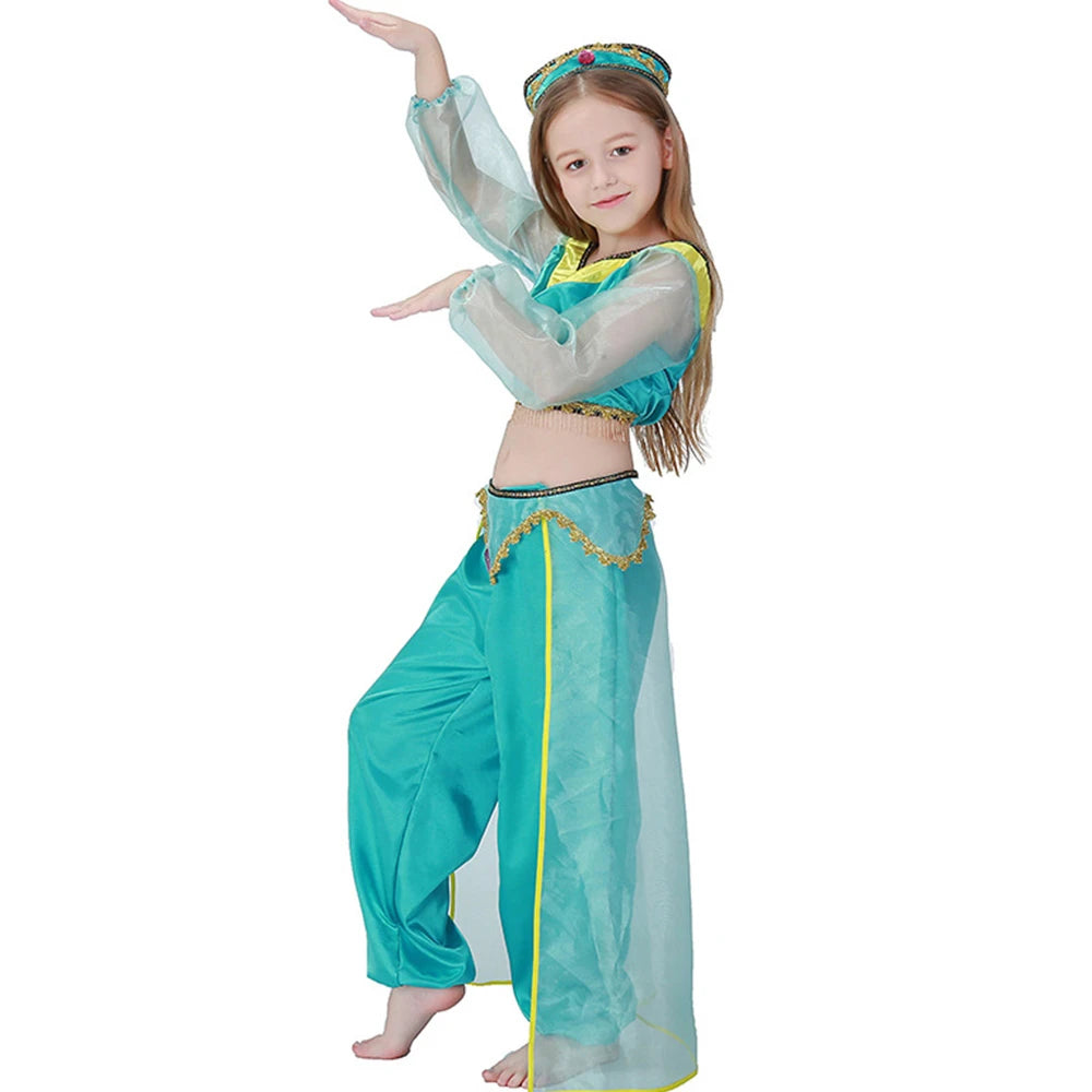 Tiny Cuddling Indian Dance Jasmine Princess Dress | 2024 Halloween Costume