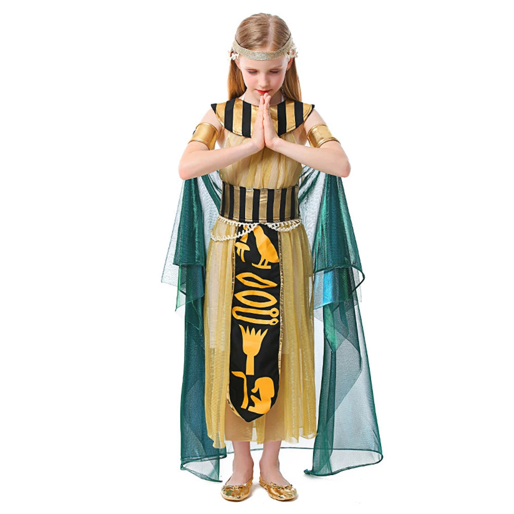 Tiny Cuddling Egyptian Pharaoh Costume for Girls | 2024 Halloween Costume