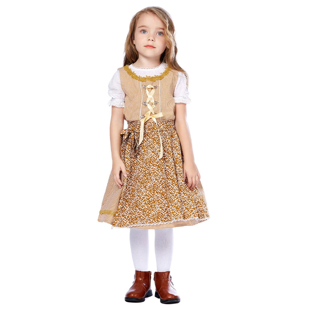 Tiny Cuddling Bavarian Traditional Dress for Girls | 2024 Halloween Costume