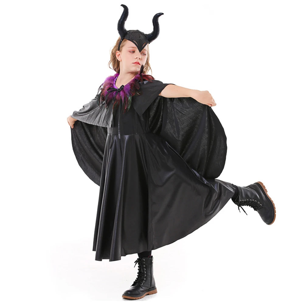 Tiny Cuddling Sleeping Maleficent Costume for Girls | 2024 Halloween Costume