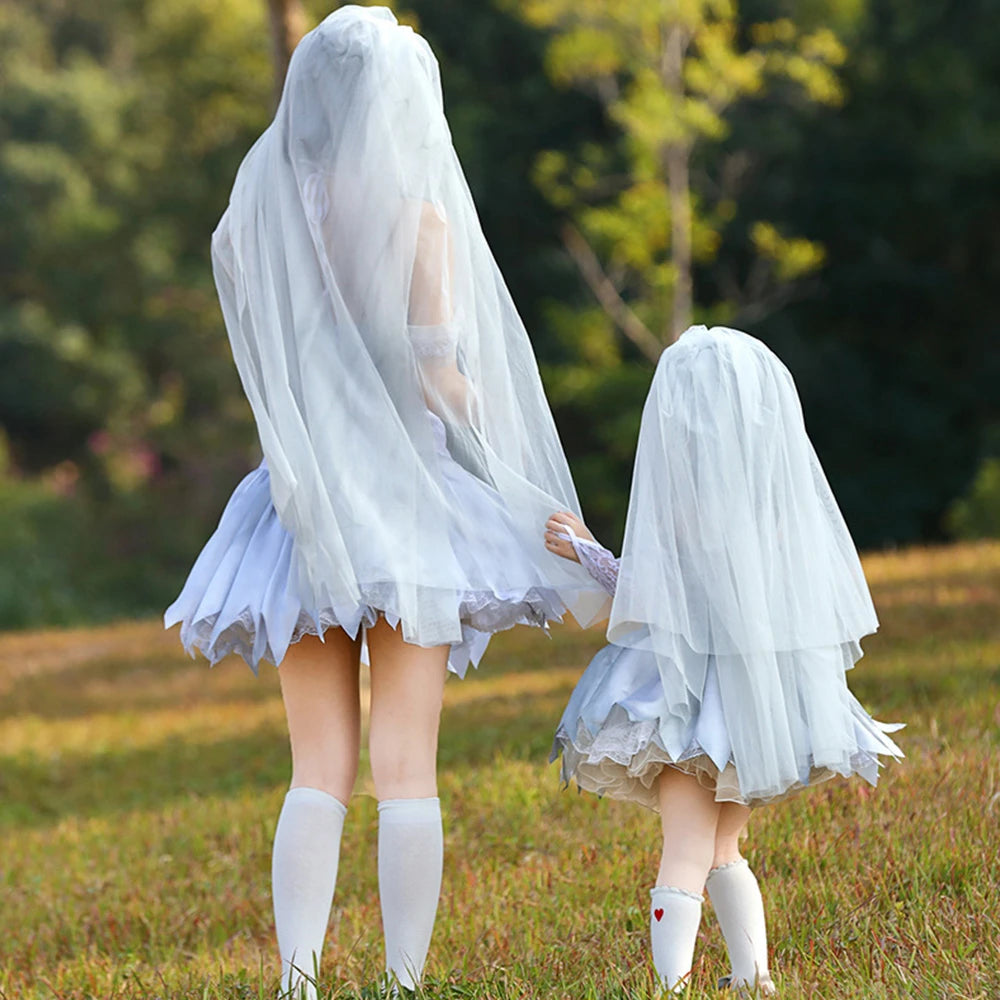 Tiny Cuddling Unique Bridal Veil Cosplay Costume | 2024 Halloween Costume