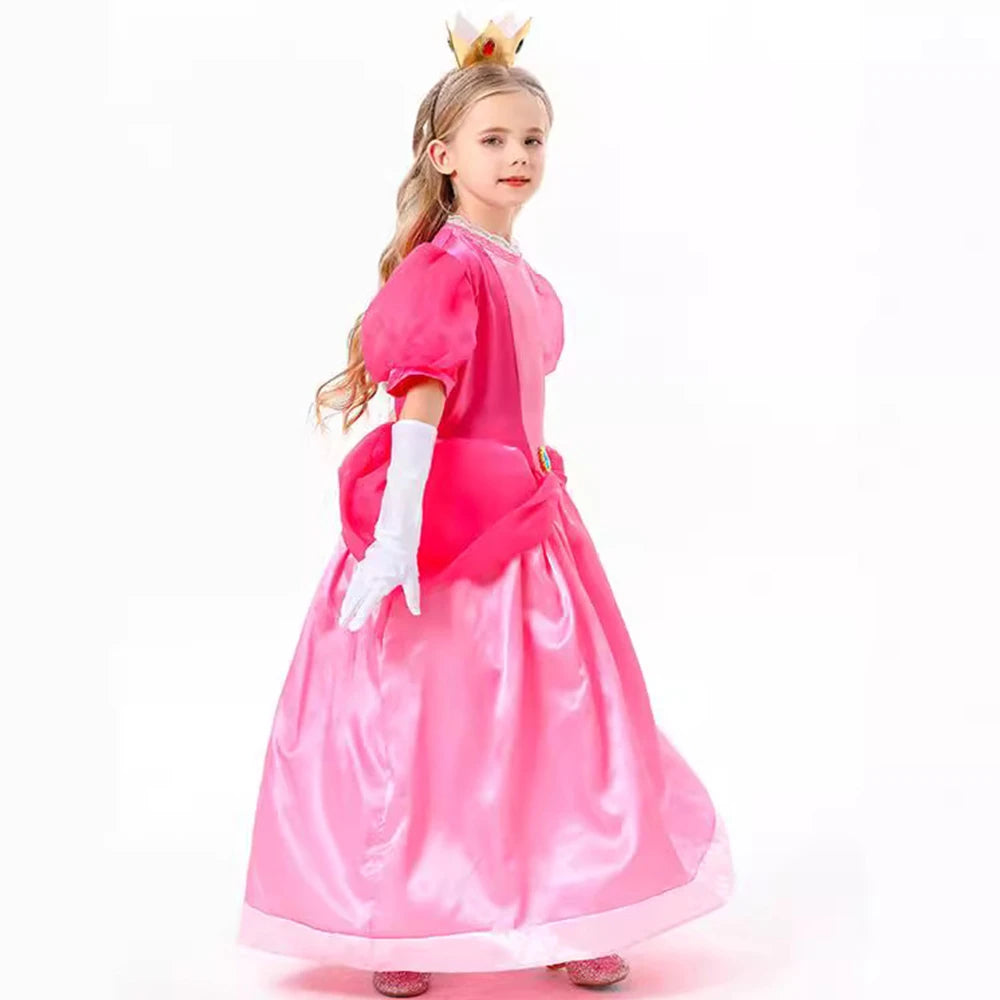 Tiny Cuddling Peach Princess Dress | 2024 Halloween Costume