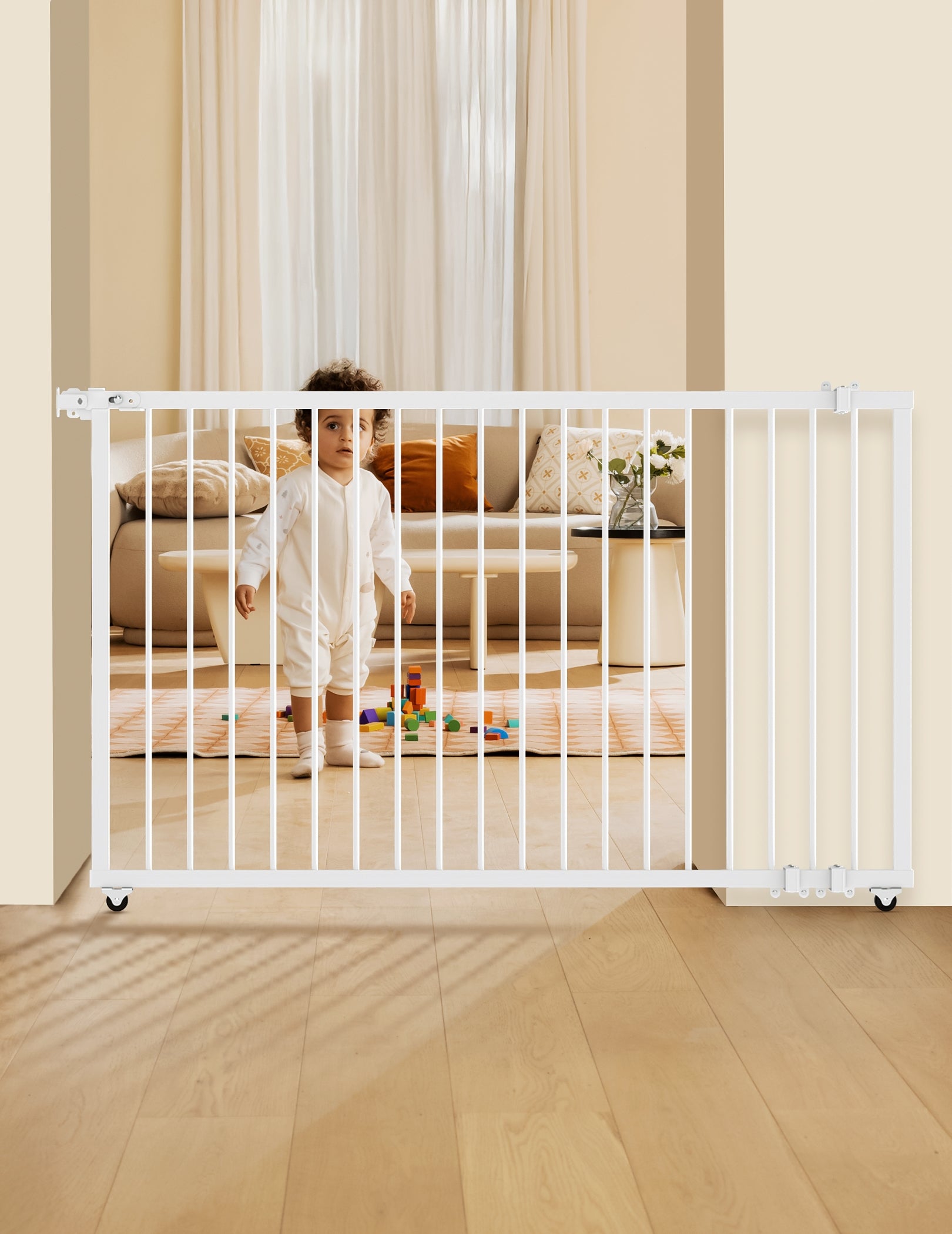 Babelio New Sliding Baby Gate up to 38"W | Suberu Series