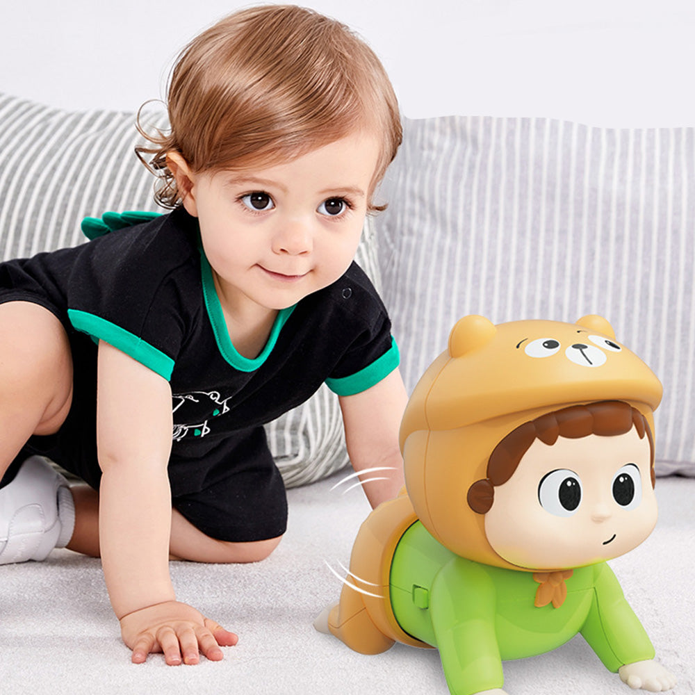 LulliNini Baby Crawling Doll Toy | Electric Crawling Learning Toy for Boys & Girls