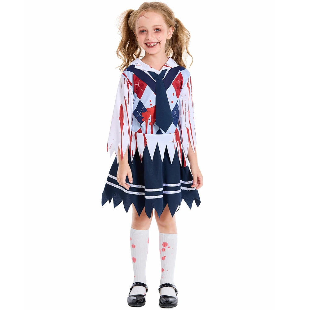 Tiny Cuddling Bloodstained Student Uniform Set | 2024 Halloween Costume