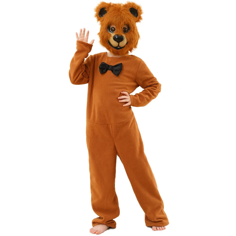 Tiny Cuddling Family Brown Bear Party Costume for Kids & Dogs | 2024 Halloween Costume