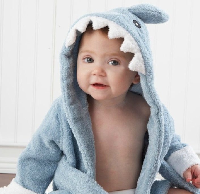 Tiny Cuddling Cartoon Cute Animal Modeling Baby Bath Towels | Baby Bathrobes Cotton Children's Bathrobes Baby Hooded