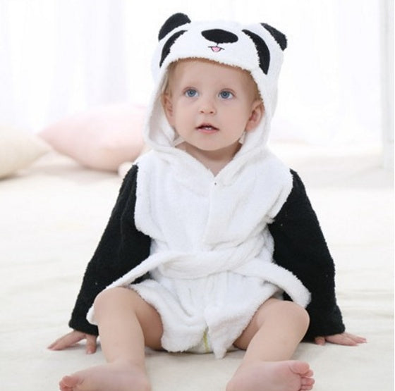 Tiny Cuddling Cartoon Cute Animal Modeling Baby Bath Towels | Baby Bathrobes Cotton Children's Bathrobes Baby Hooded