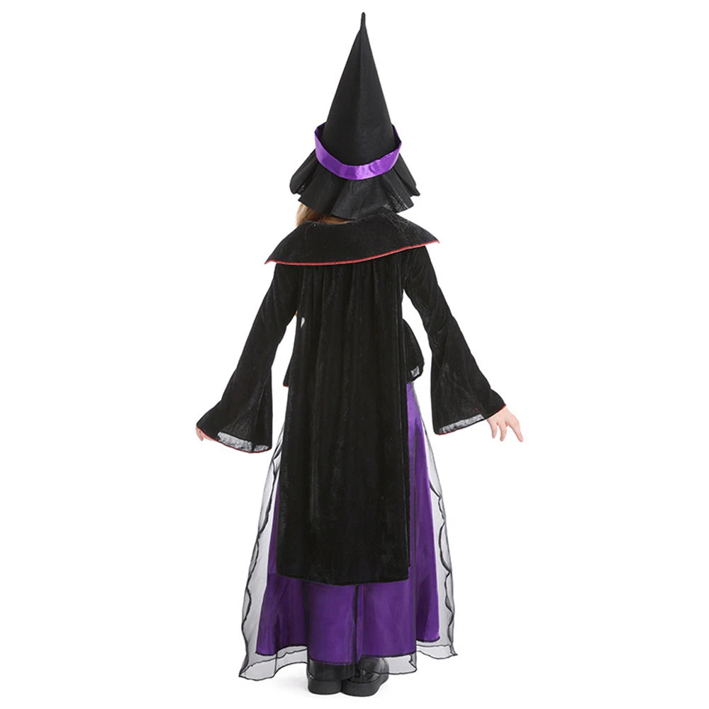 Tiny Cuddling Witch Long Dress with Cape | 2024 Halloween Costume