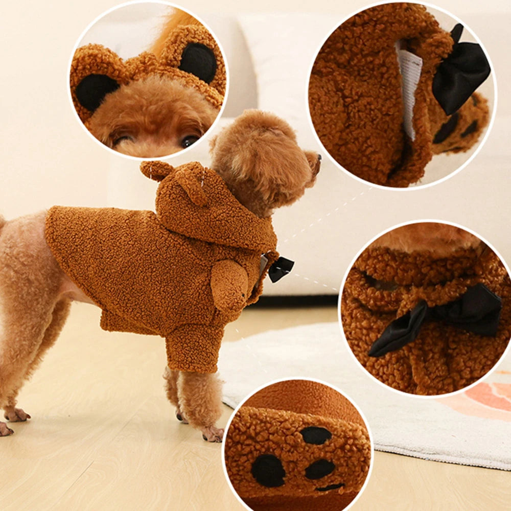 Tiny Cuddling Family Brown Bear Party Costume for Kids & Dogs | 2024 Halloween Costume