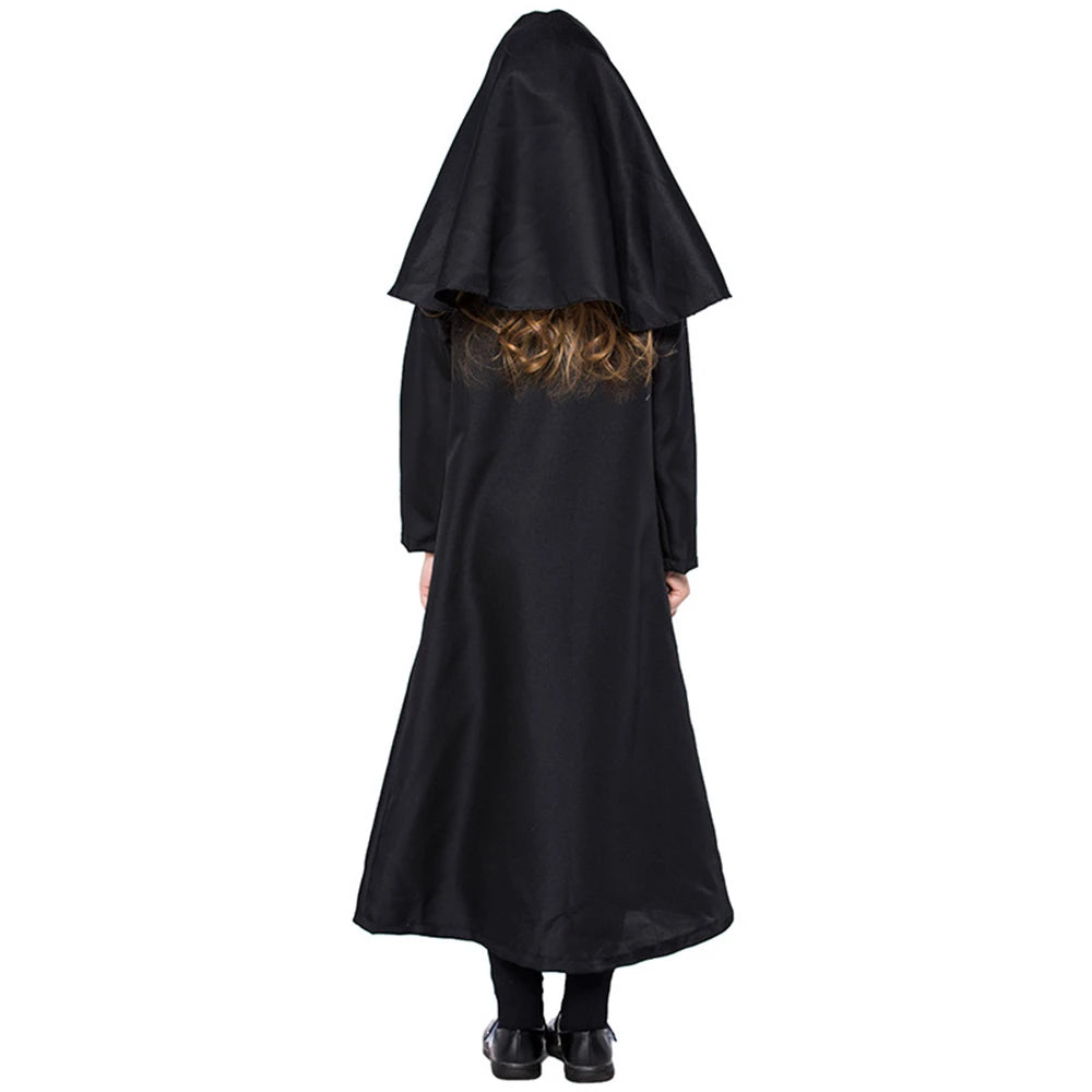 Tiny Cuddling Black Nun Costume for Kids | 2024 Halloween Costume