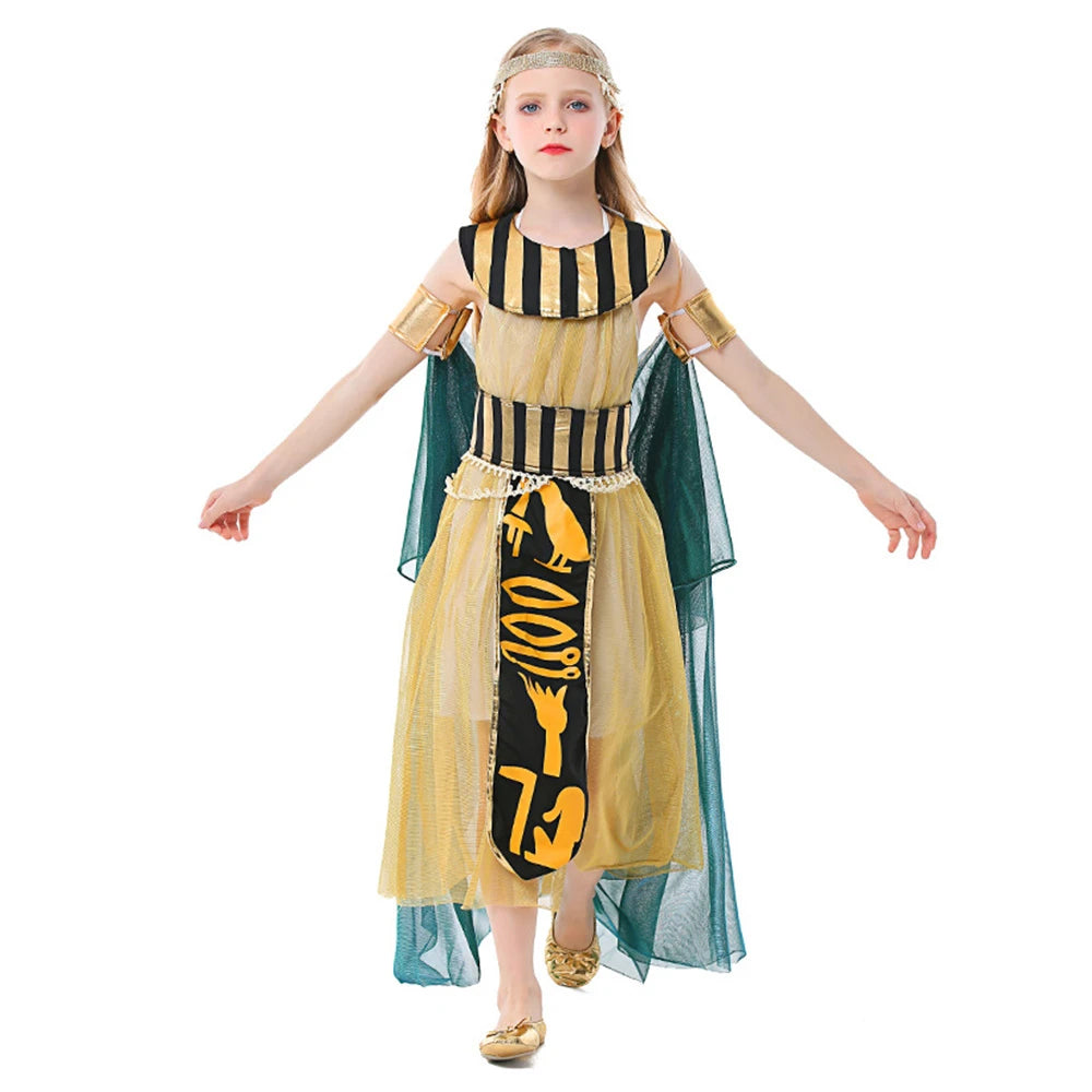 Tiny Cuddling Egyptian Pharaoh Costume for Girls | 2024 Halloween Costume