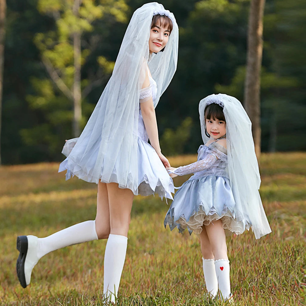 Tiny Cuddling Unique Bridal Veil Cosplay Costume | 2024 Halloween Costume