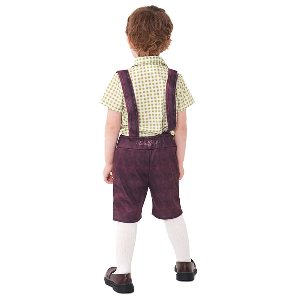 Tiny Cuddling Cute Plaid Suspender Performance Outfit (Multiple Colors) | 2024 Halloween Costume