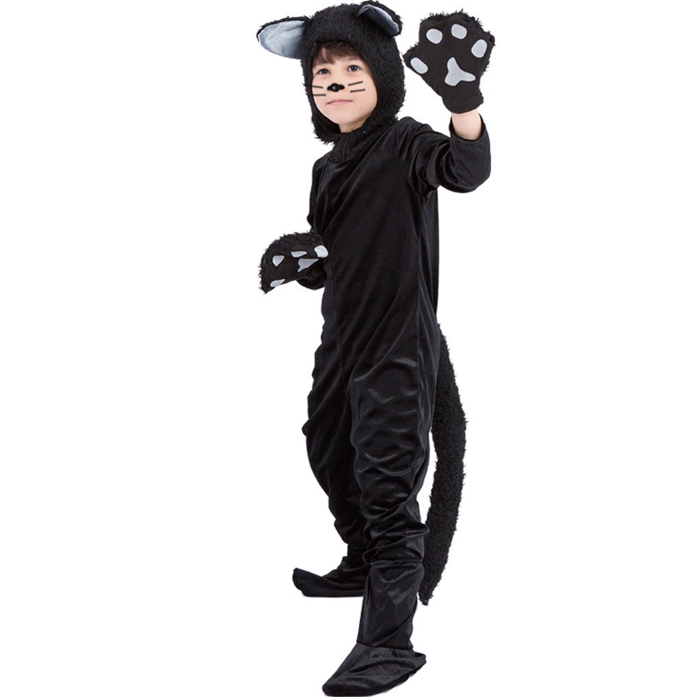 Tiny Cuddling Kids Black Cat Costume – Perfect for Halloween and Dress-Up