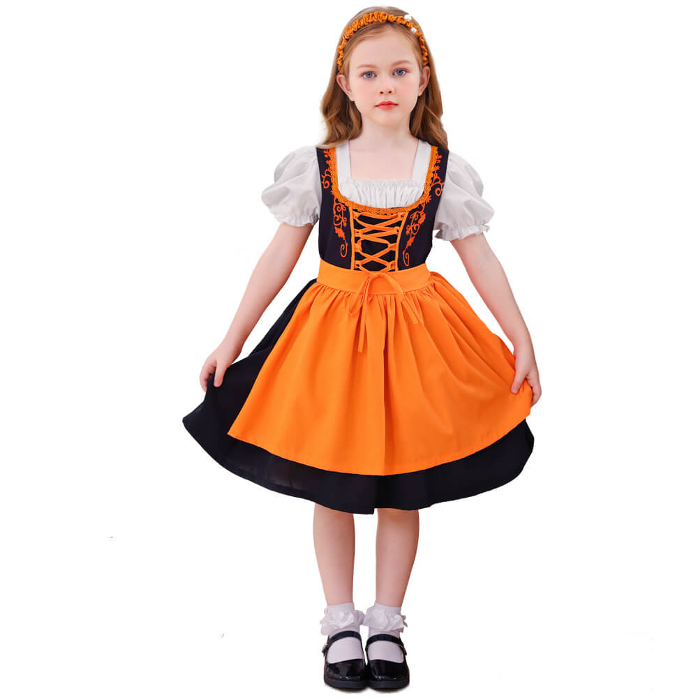 Tiny Cuddling Girls' Oktoberfest Costume Dress – Halloween Cosplay Outfit