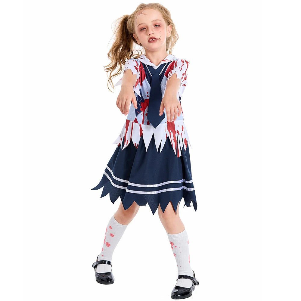 Tiny Cuddling Bloodstained Student Uniform Set | 2024 Halloween Costume