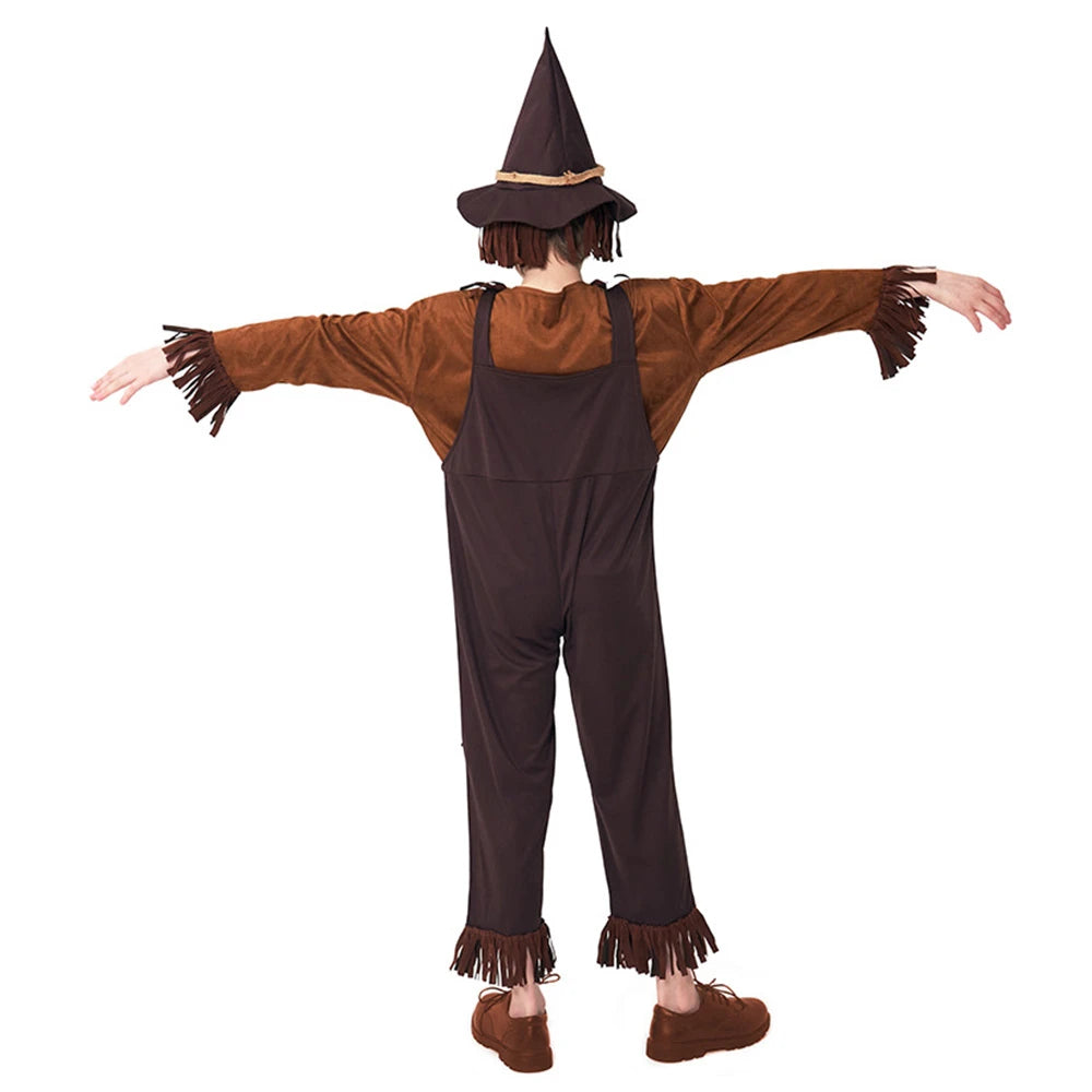 Tiny Cuddling Brown Scarecrow Costume for Kids | 2024 Halloween Costume