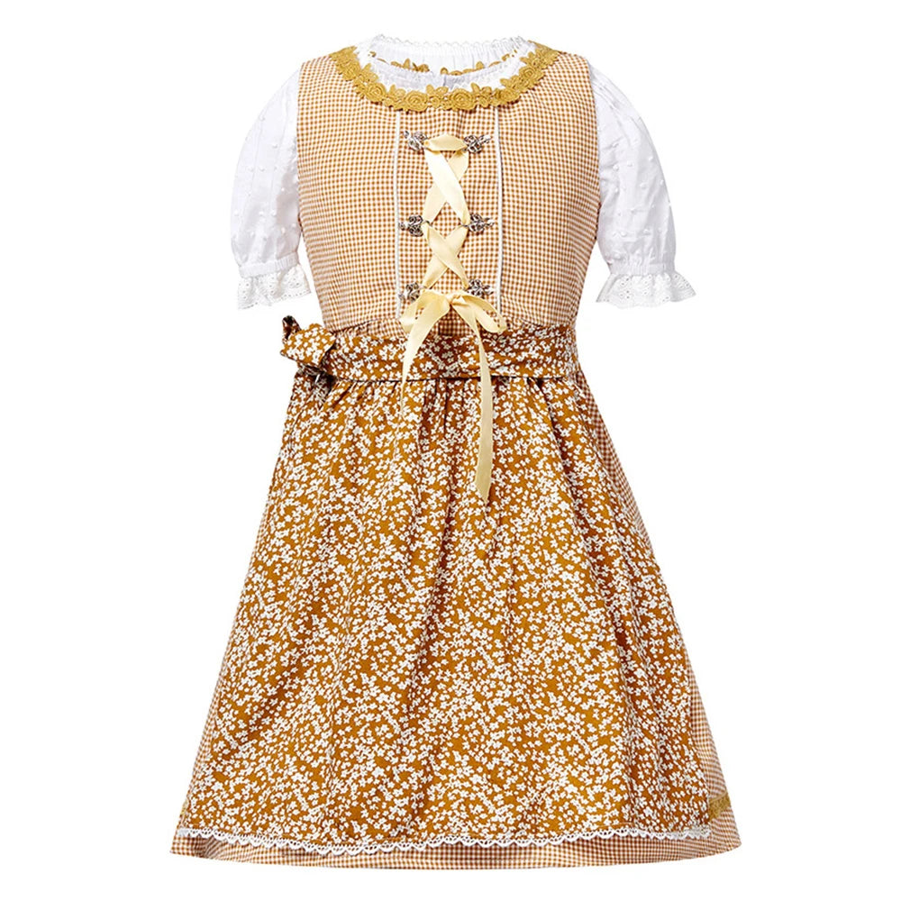 Tiny Cuddling Bavarian Traditional Dress for Girls | 2024 Halloween Costume