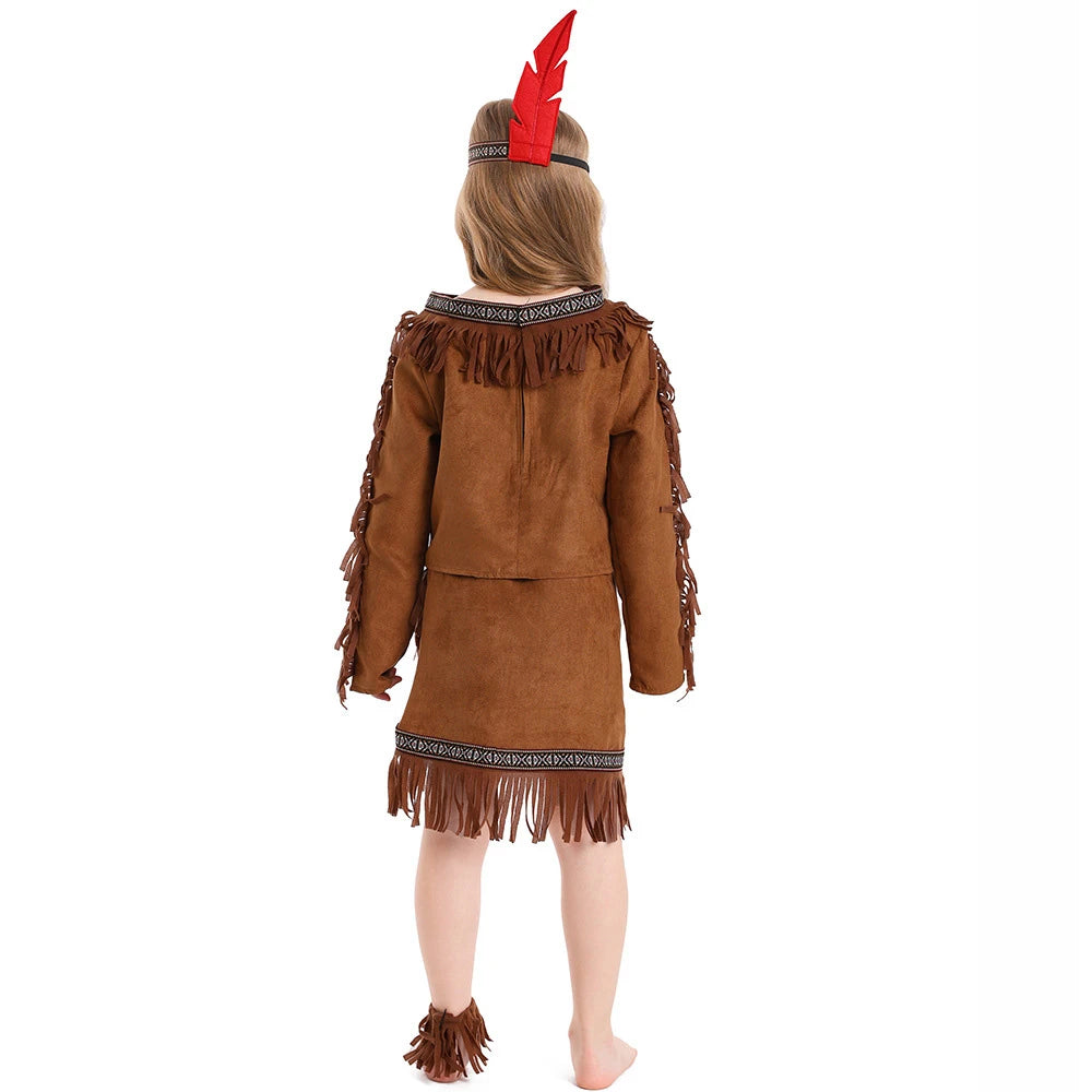 Tiny Cuddling Native American Chief Costume for Girls | 2024 Halloween Costume