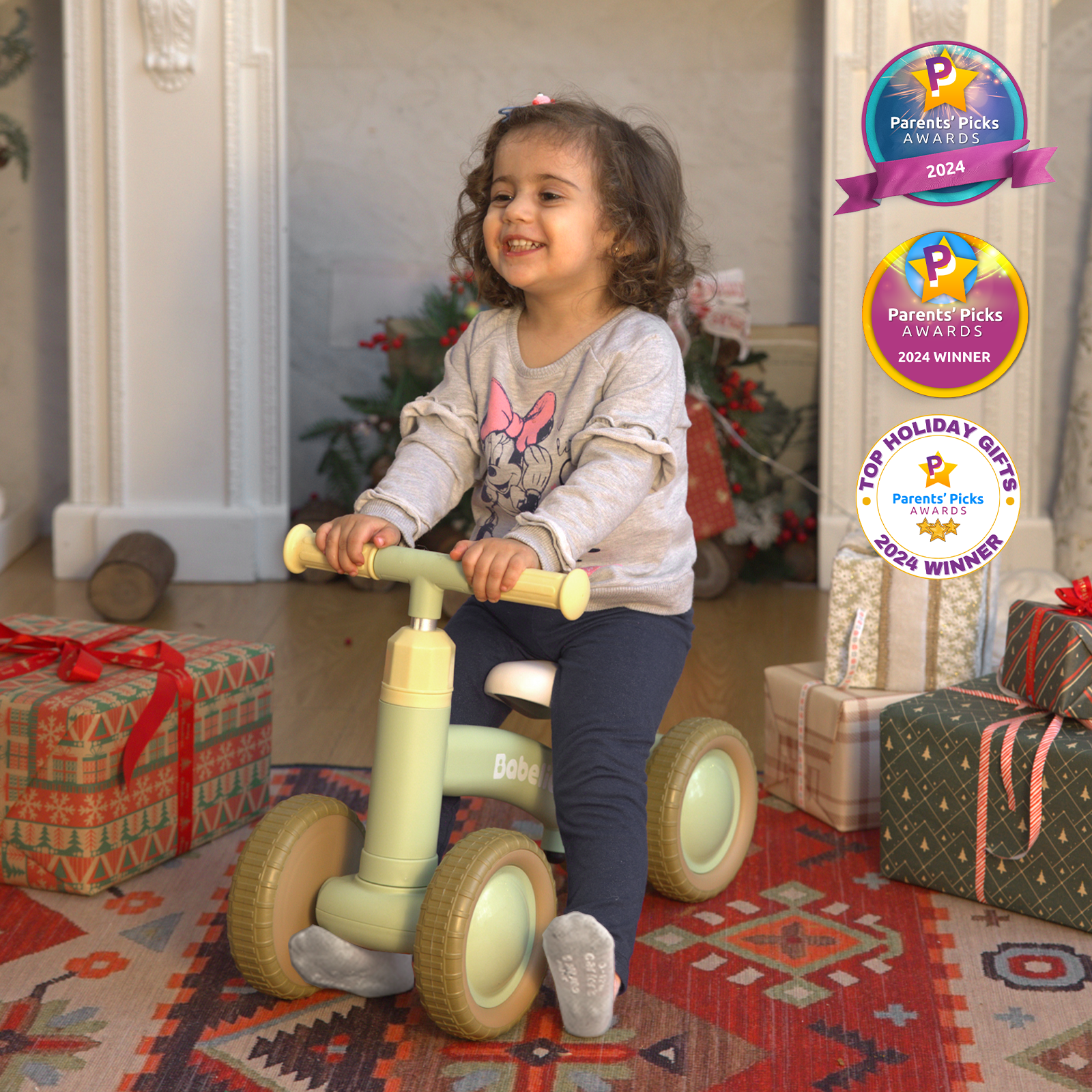 Babelio Adjustable Baby Balance Bike for 10-36 Months Toddlers | First Birthday & Christmas Gift