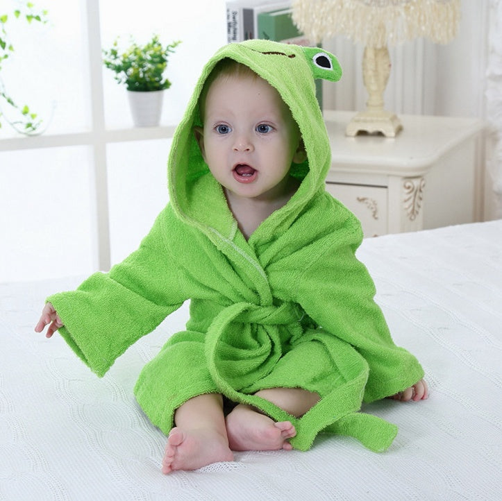 Tiny Cuddling Cartoon Cute Animal Modeling Baby Bath Towels | Baby Bathrobes Cotton Children's Bathrobes Baby Hooded