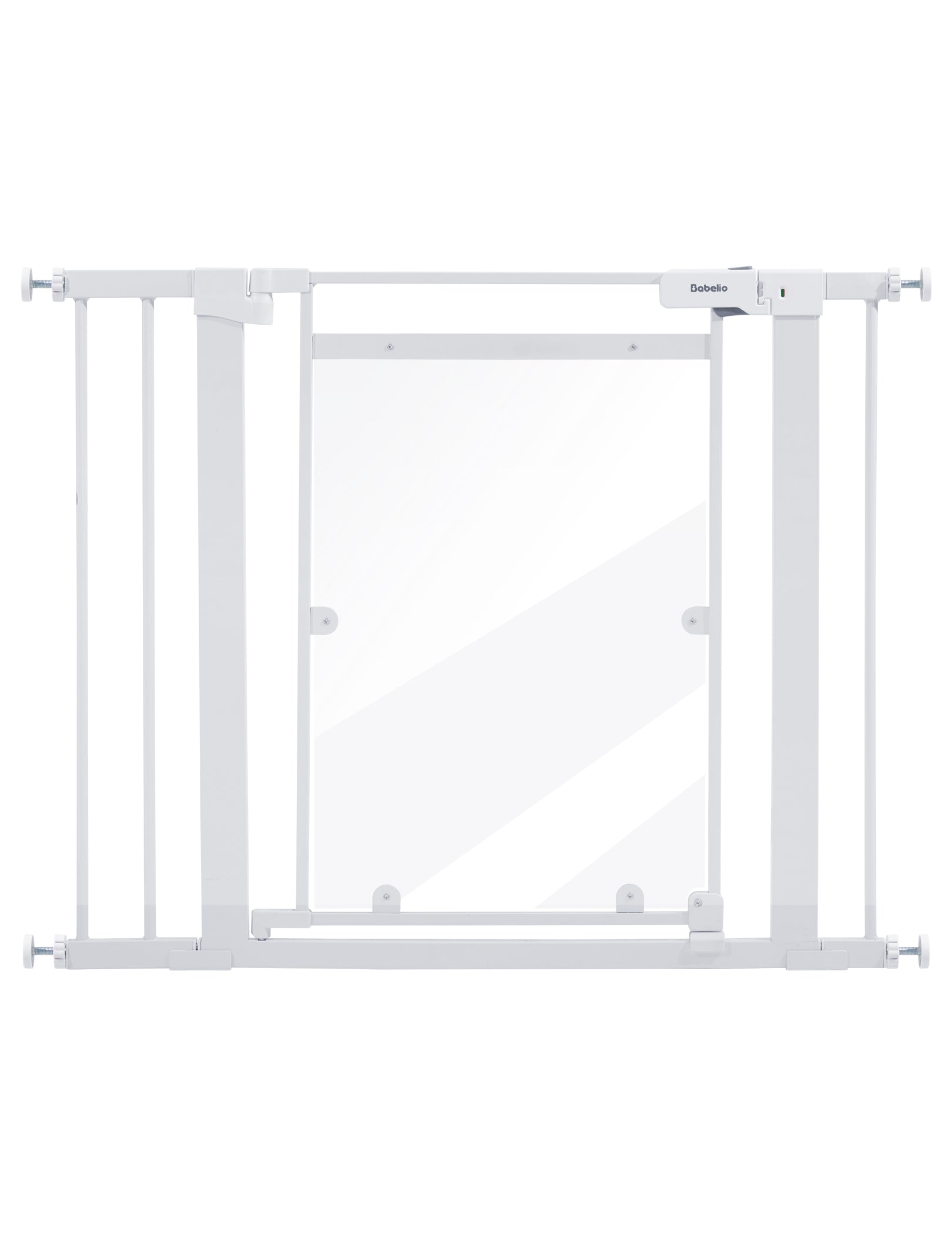 Babelio Clear Baby Gate, Auto Close Dog Gate | 29"-40" Gate for doorways | Pressure Mounted Child Gate