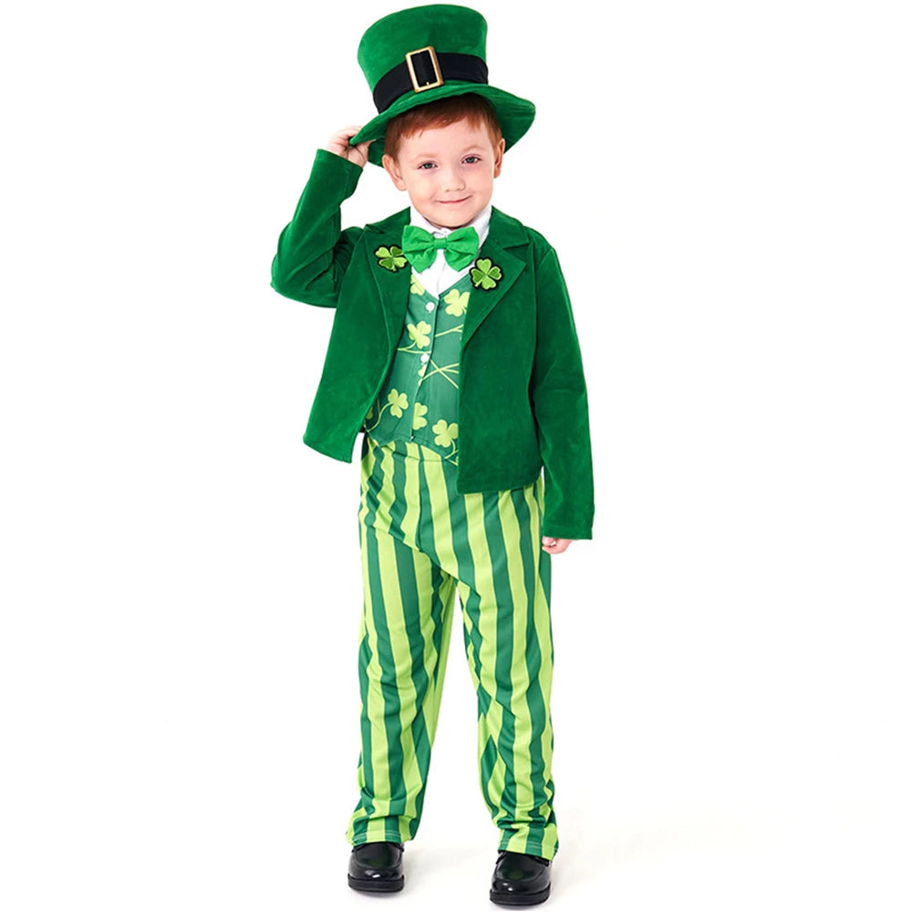 Tiny Cuddling Green Clover Suit for Kids | 2024 Halloween Costume