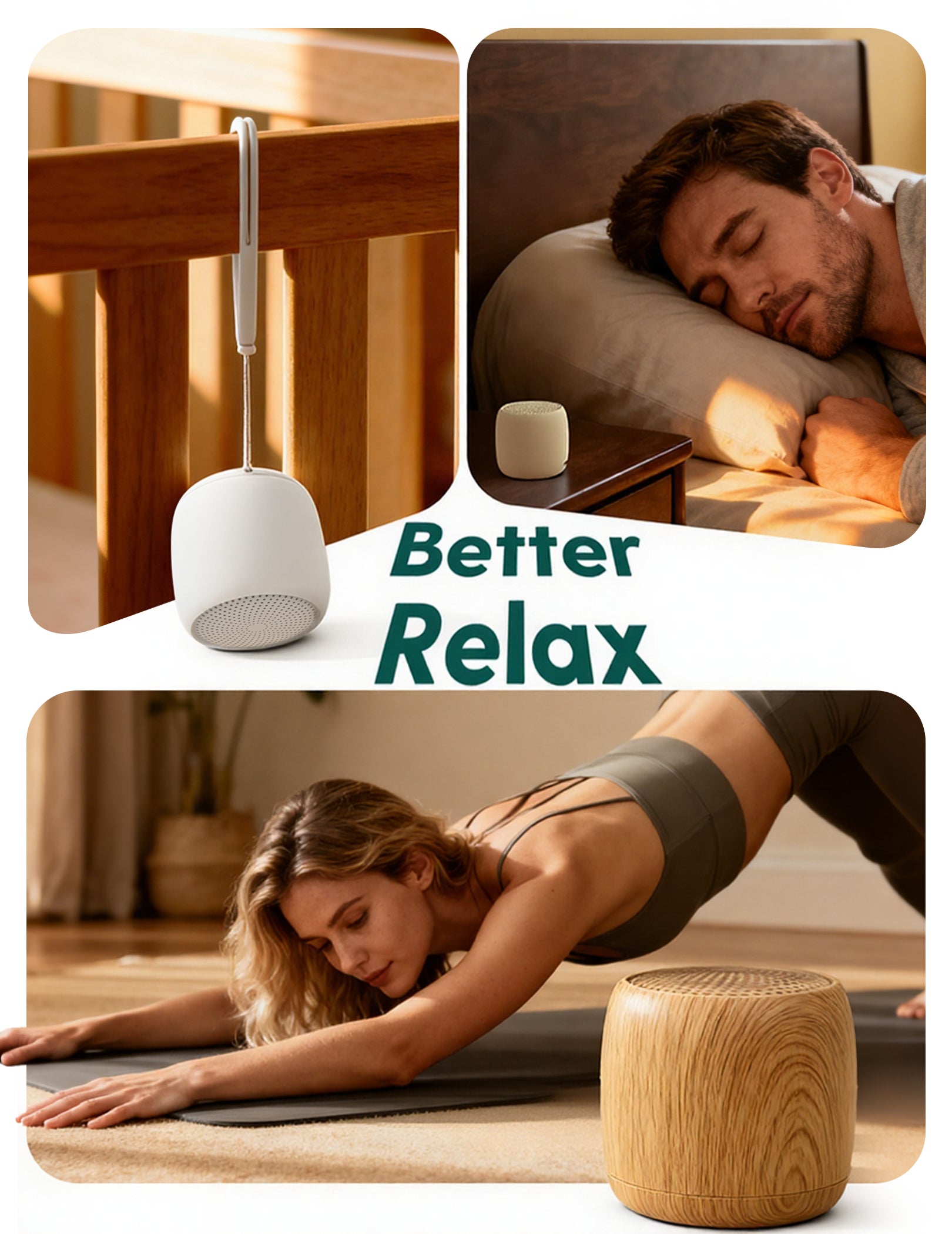 Babelio Pocket Mini Pro White Noise Machine For Sleep & Relaxation